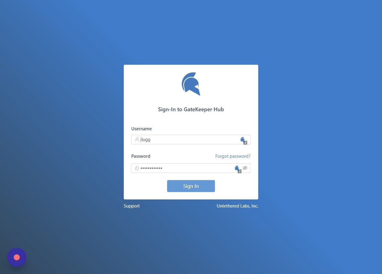 Screenshot of: Click "Sign In"