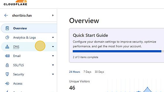 Screenshot of: Click