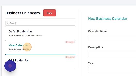 Screenshot of: Select the calendar you want to view