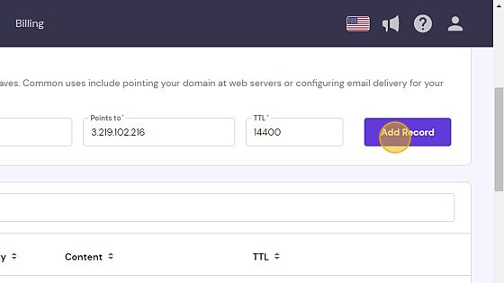Screenshot of: Click