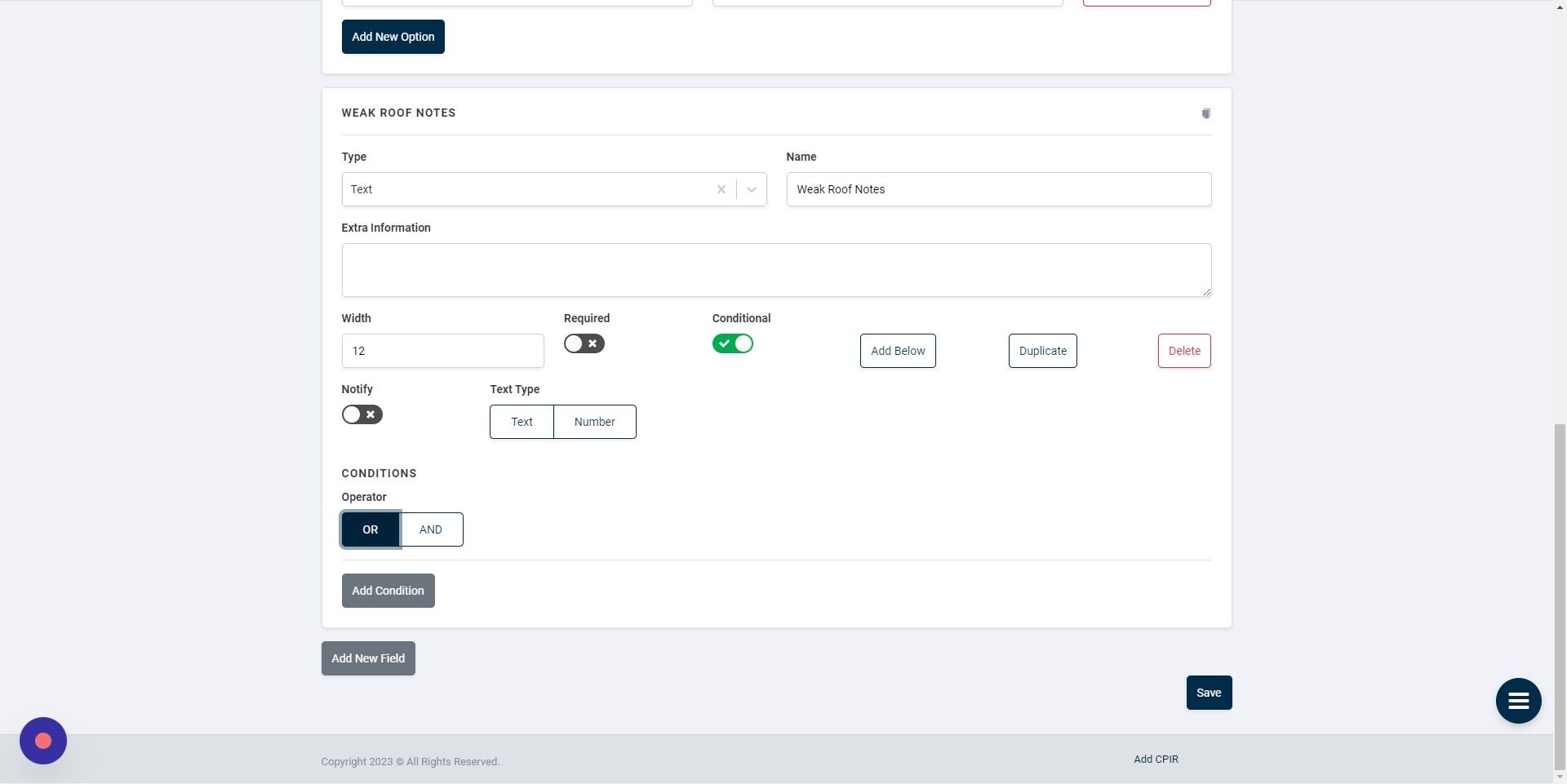 Screenshot of: Click "Add Condition"