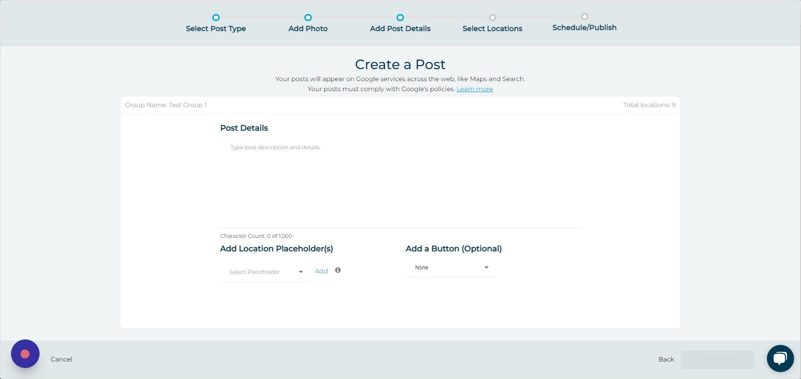 Screenshot of: Click this field.