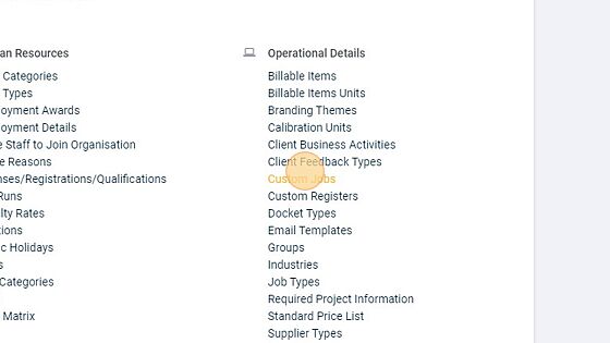Screenshot of: Click "Custom Jobs"