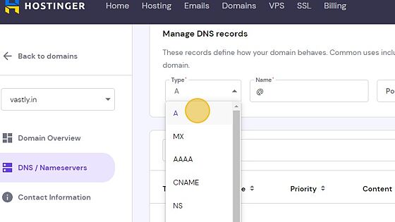Screenshot of: Click