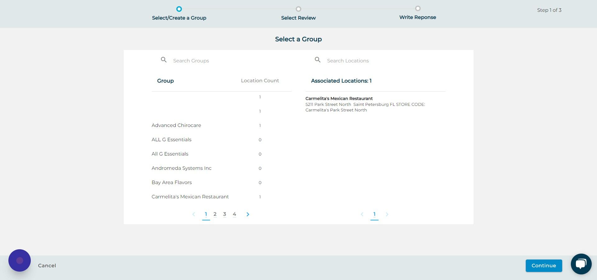 Screenshot of: Click "Continue"