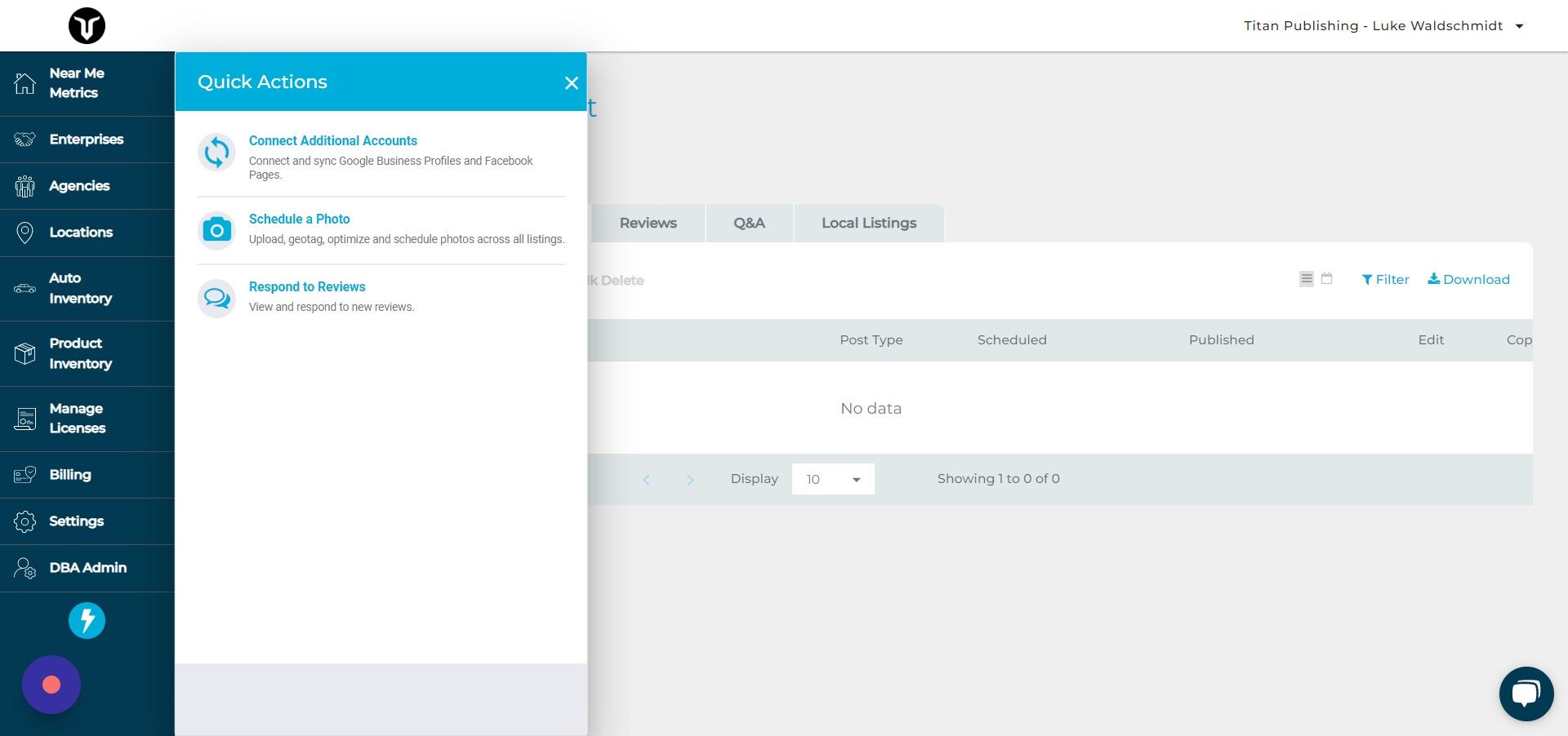 Screenshot of: Click "Schedule a Photo"
