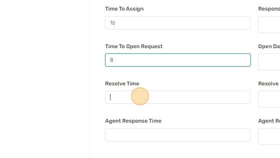 Screenshot of: Enter the time it should take to resolve the SLA