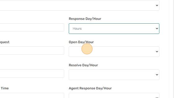 Screenshot of: Enter agent time to open request