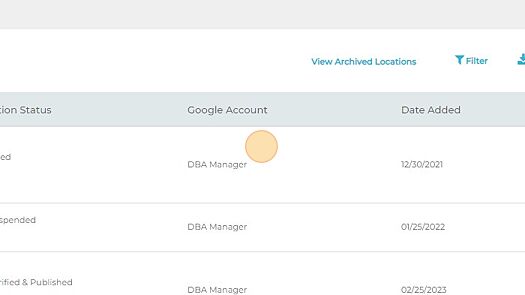 Screenshot of: Click "DBA Manager"