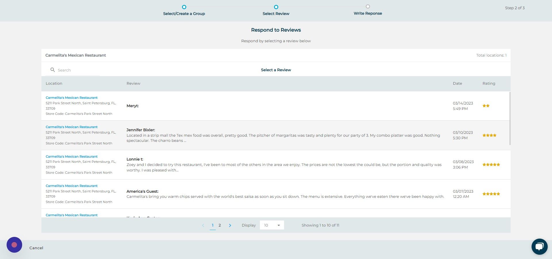 Screenshot of: Click here.