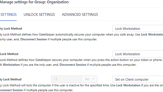 Screenshot of: On the pop-up window, click the "Lock Settings" tab.