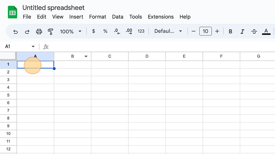 Screenshot of: Copy your list items from ChatGPT and paste them into the first column of your spreadsheet
