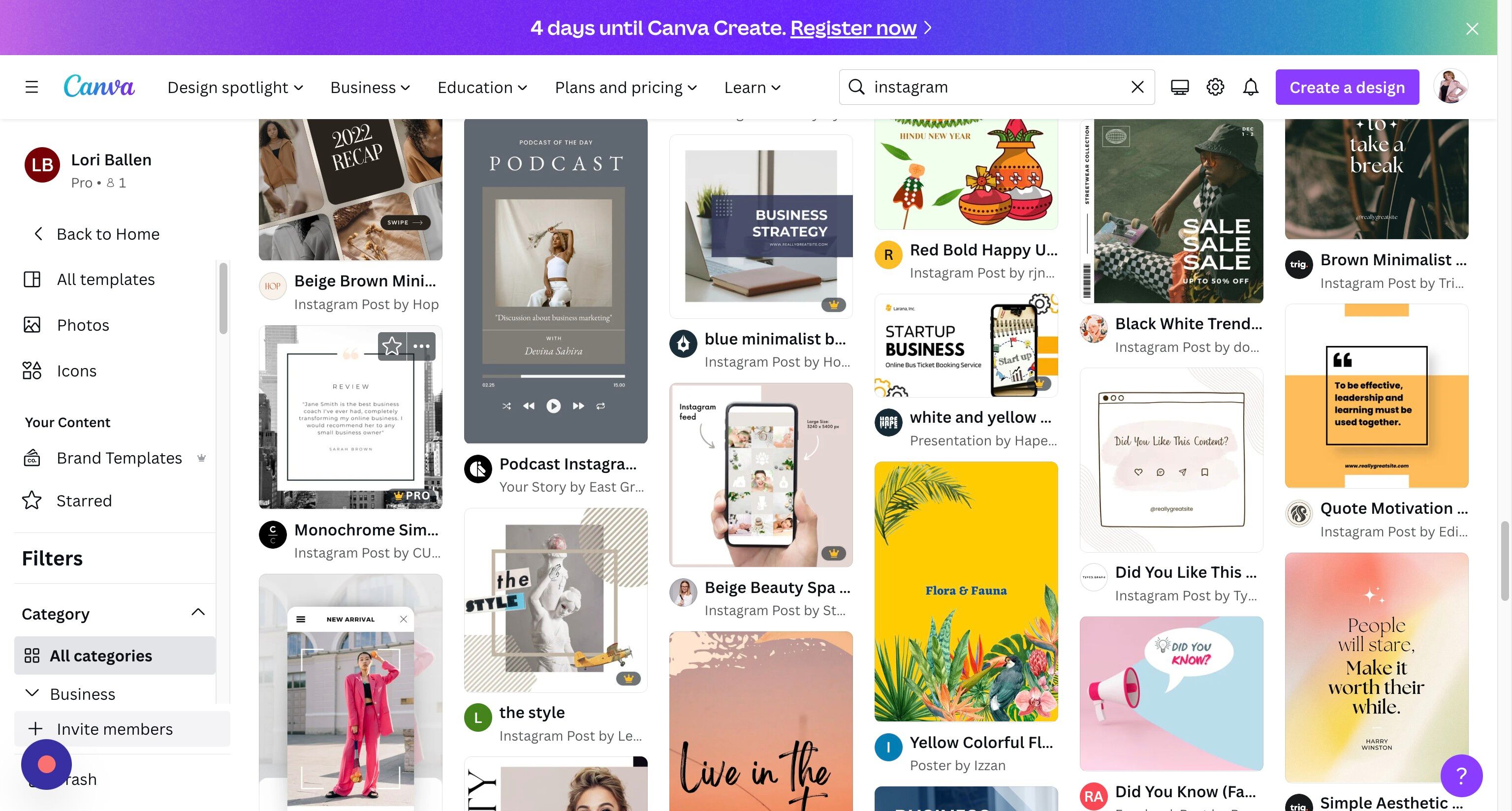 Screenshot of: Find a template with enough text to enter a quote.