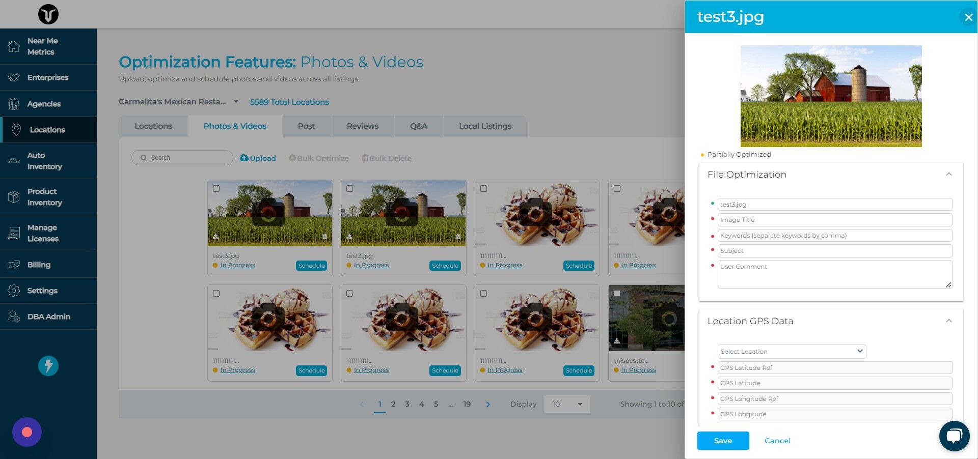 Screenshot of: Click here.