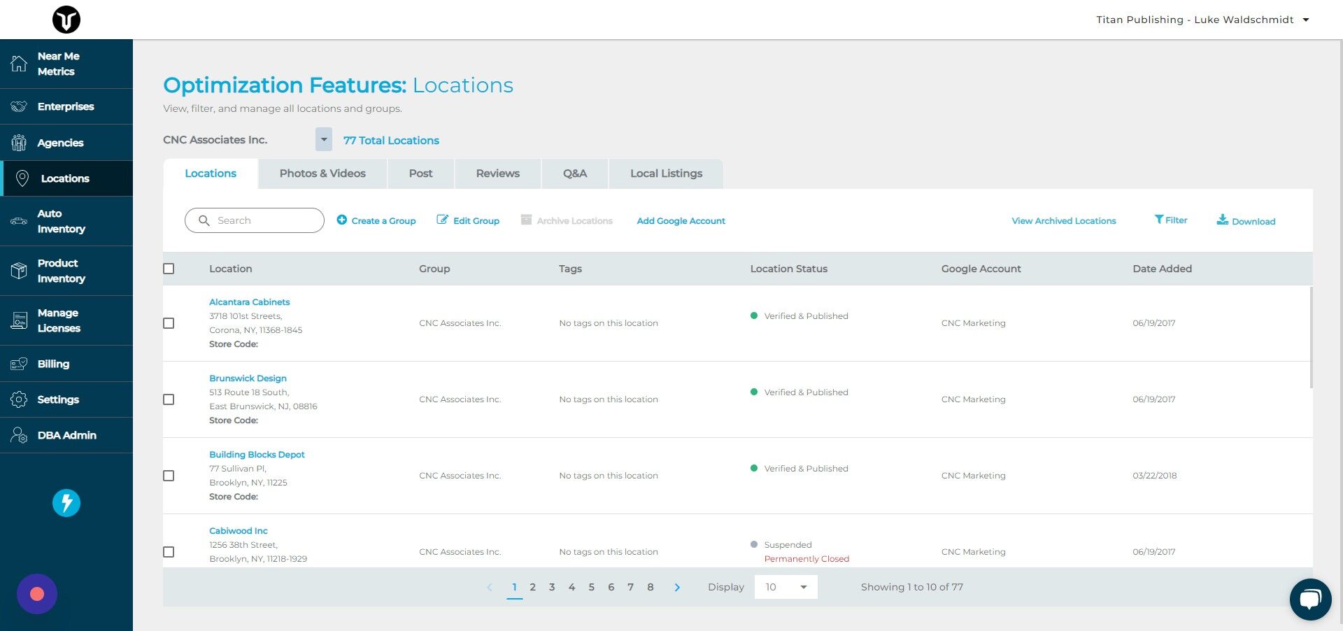 Screenshot of: Click here.