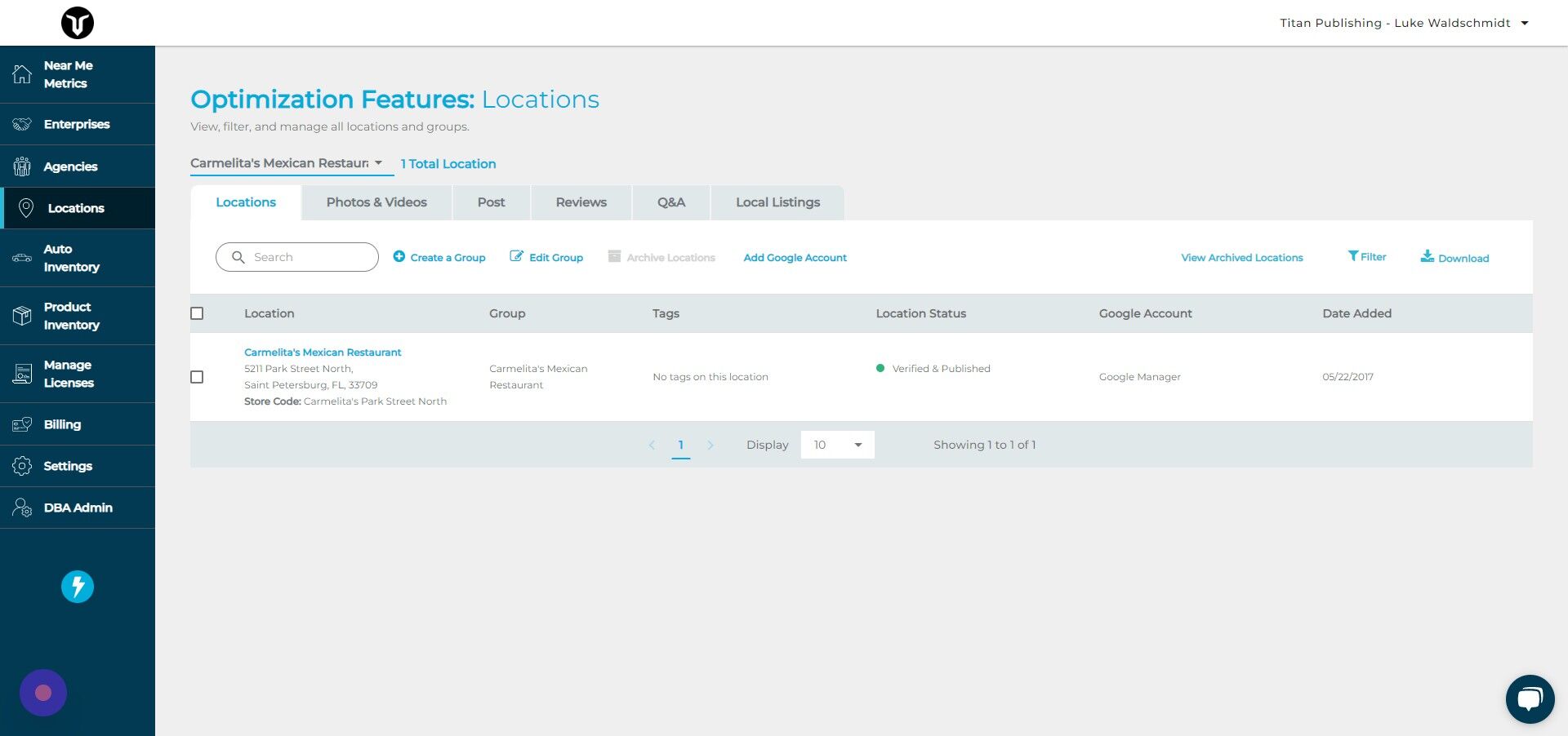 Screenshot of: Click "Photos & Videos"