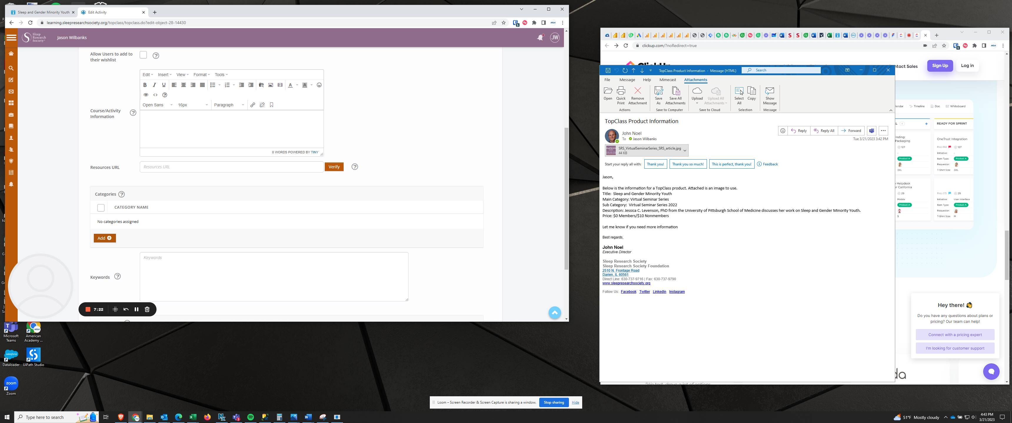 Screenshot of: Click "Add" under categories