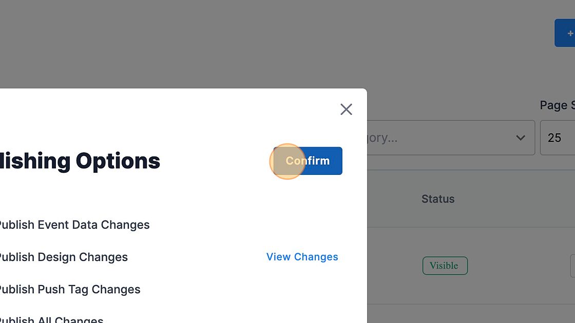 Screenshot of: Click "Confirm"