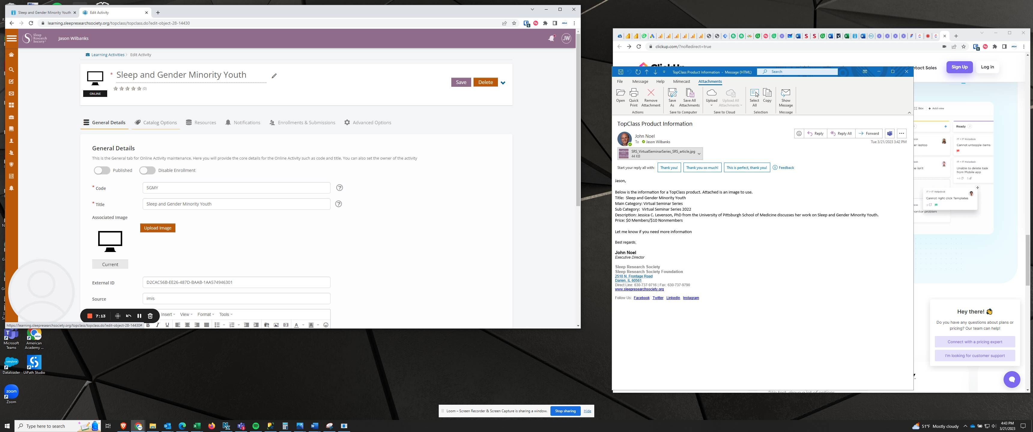 Screenshot of: Click "Catalog Options"
