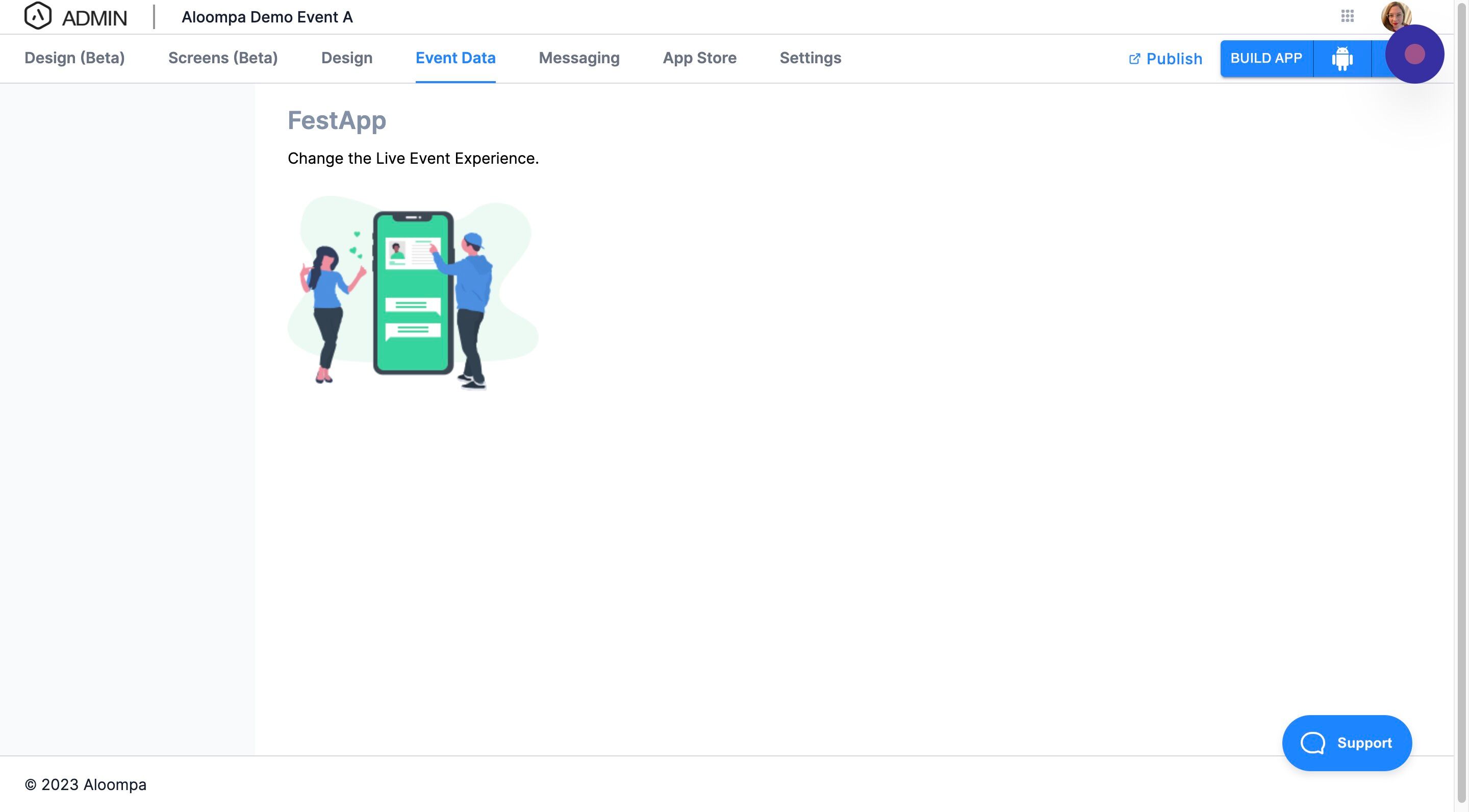 Screenshot of: Click "Event Data"