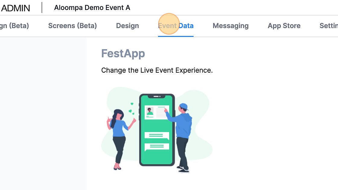 Screenshot of: Click "Event Data"