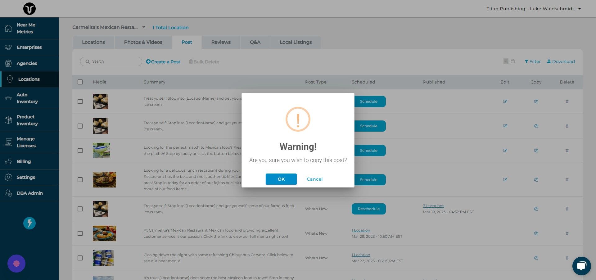 Screenshot of: Click "OK"