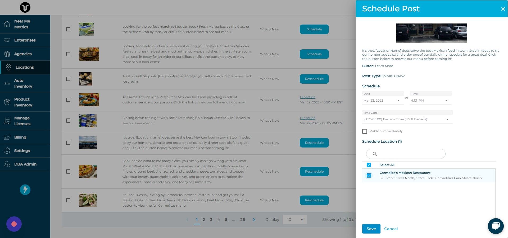 Screenshot of: Click "Save"