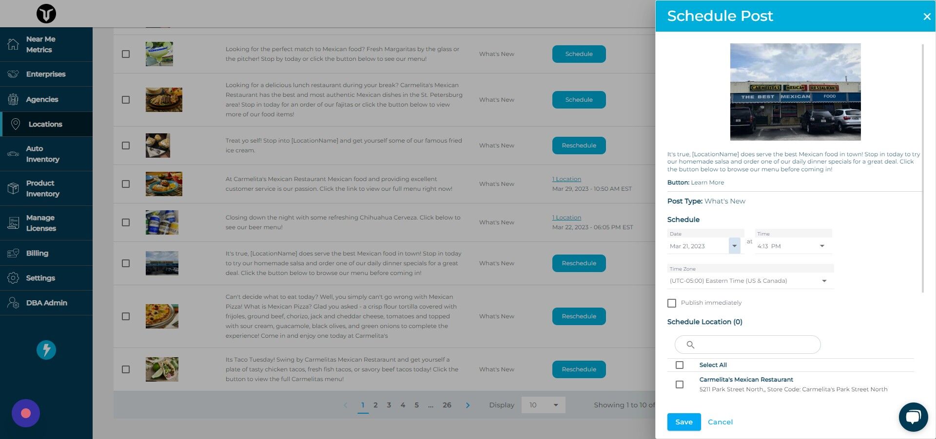 Screenshot of: Click here.