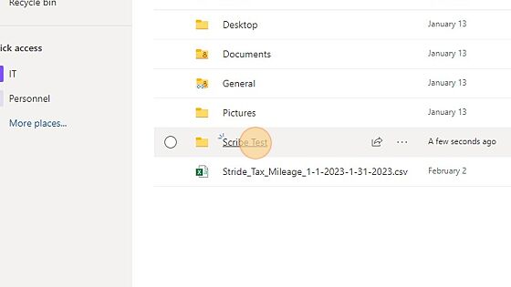 Screenshot of: Right-click