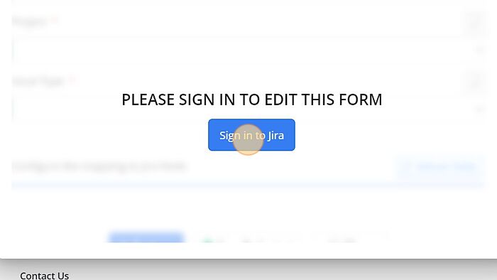 Screenshot of: Click on 'Sign in to Jira'.