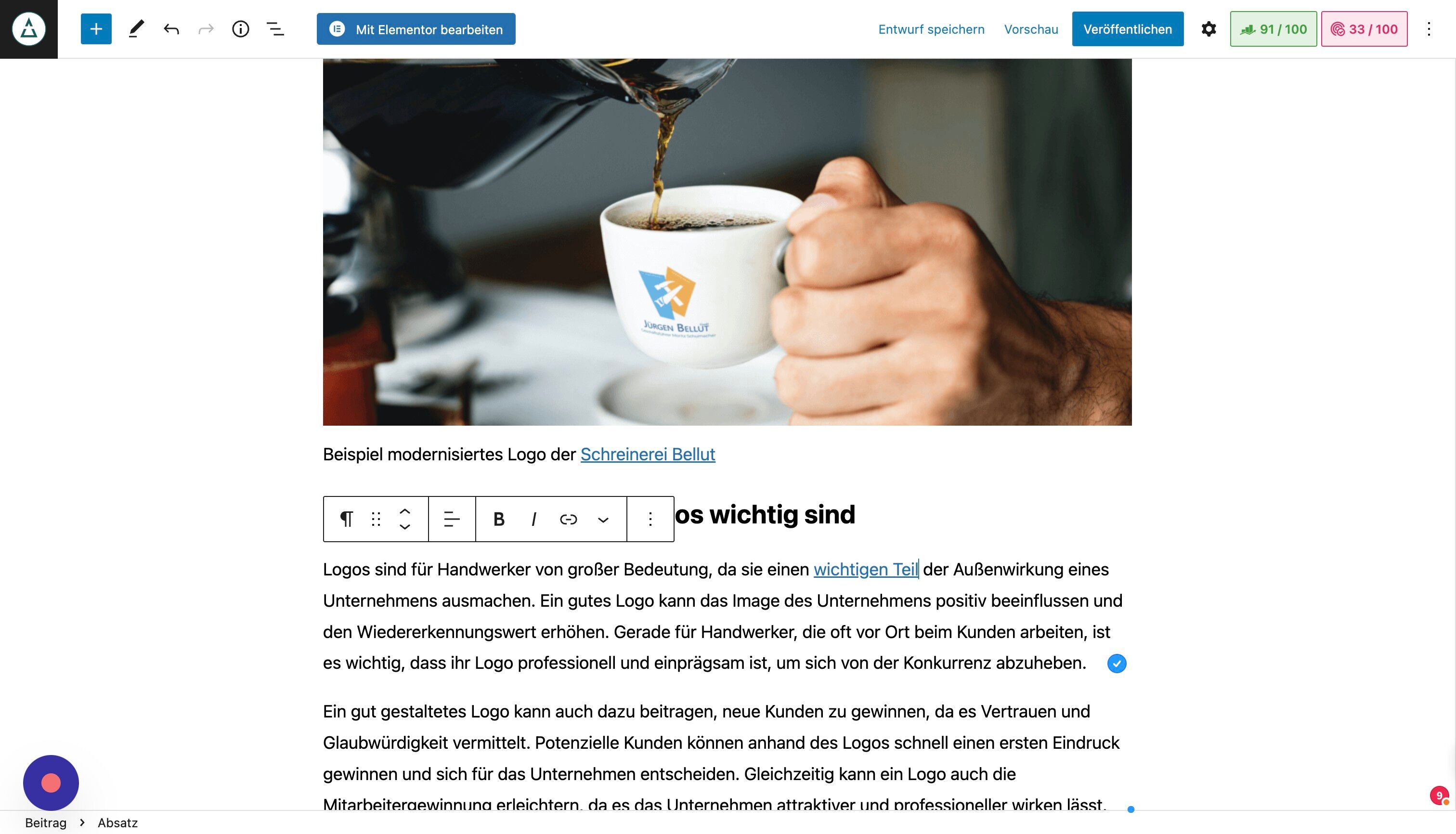 Screenshot of: Füge deinen Link mit dem Starts "https://" ein und drücke enter.