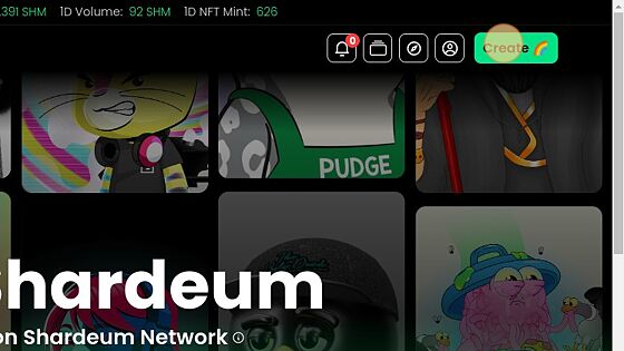Screenshot of: Click "Create π"