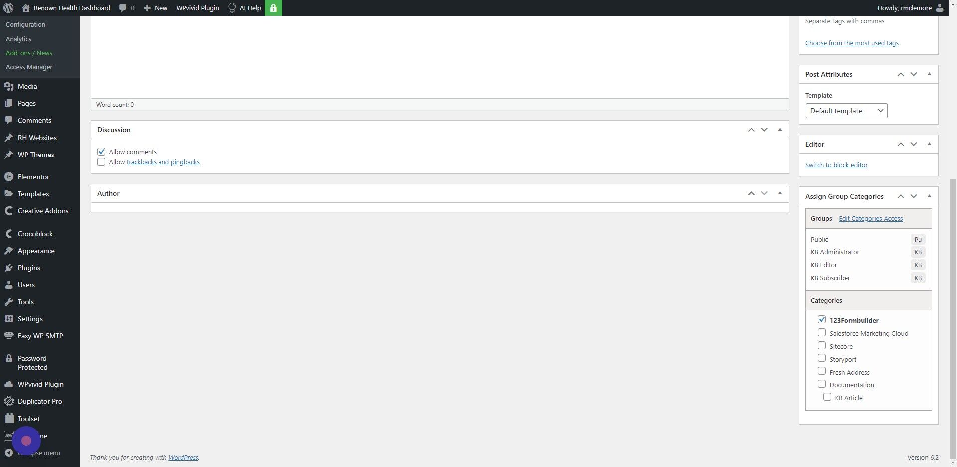 Screenshot of: Click "KB Article"