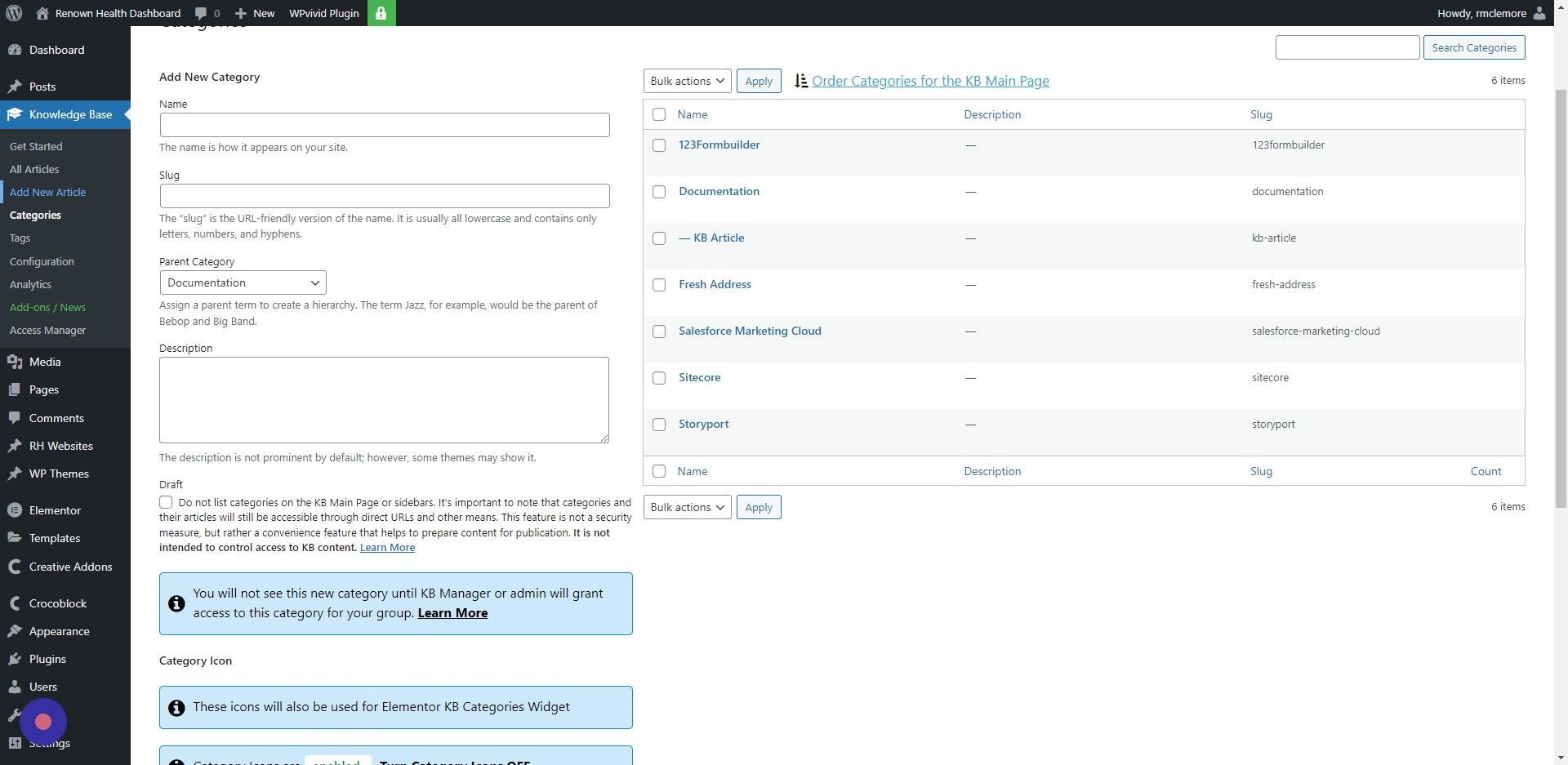 Screenshot of: Click "Add New Article"
