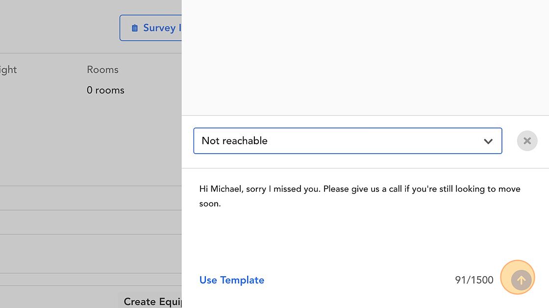 Screenshot of: Notice that the body of the message appears like below. You may edit it as desired before sending.