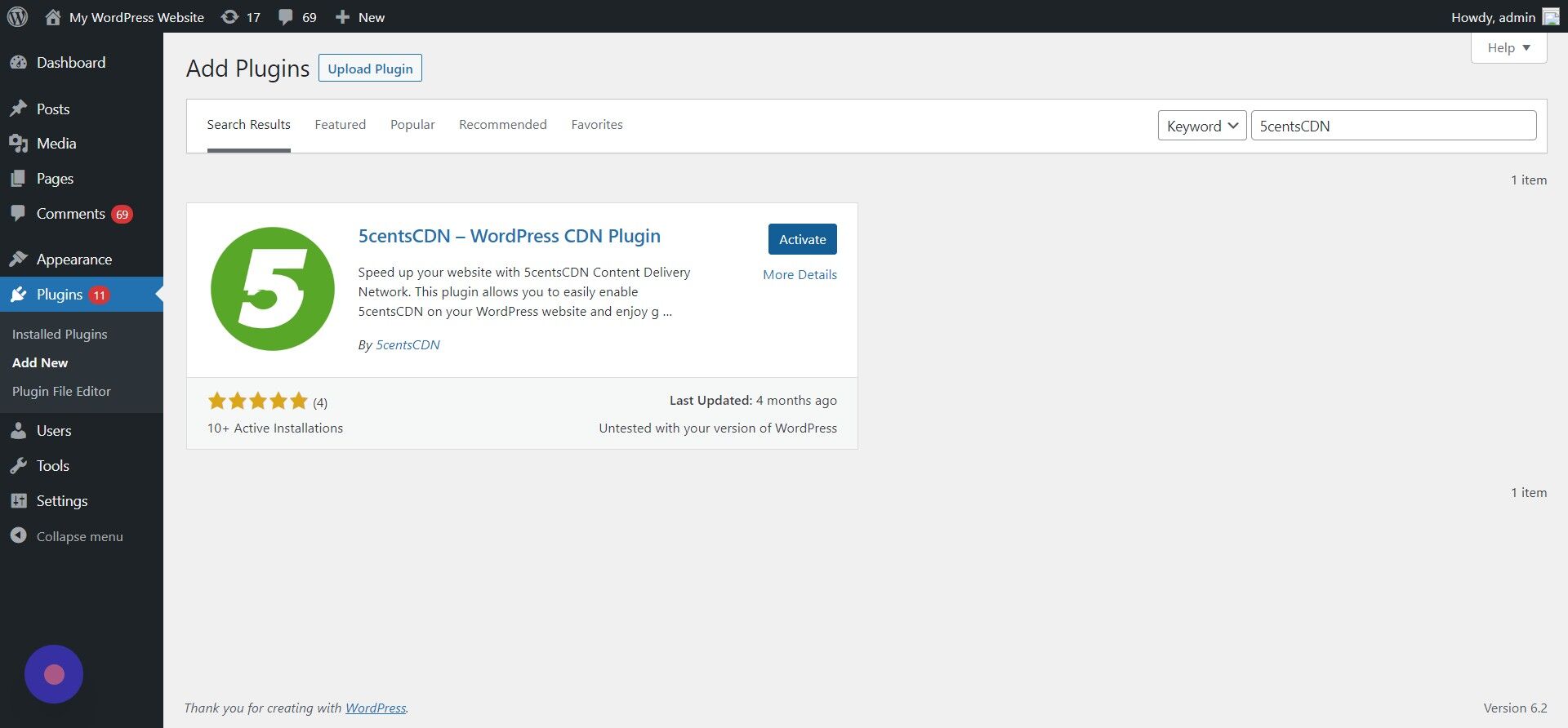 Screenshot of: Click 