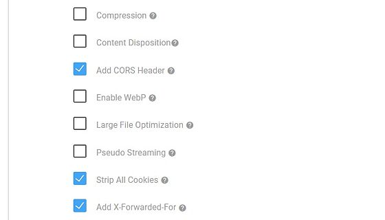 Screenshot of: Select the appropriate settings in 