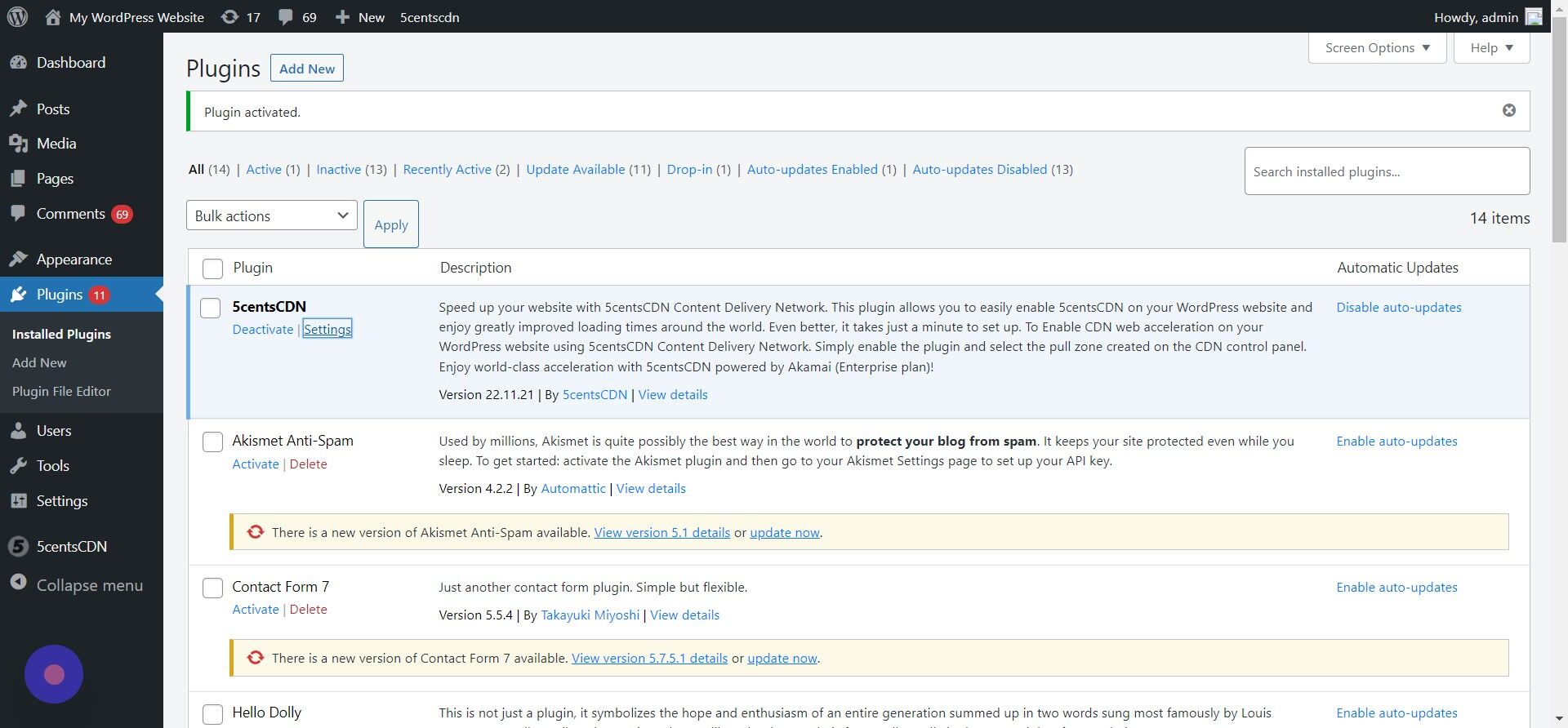 Screenshot of: Click 