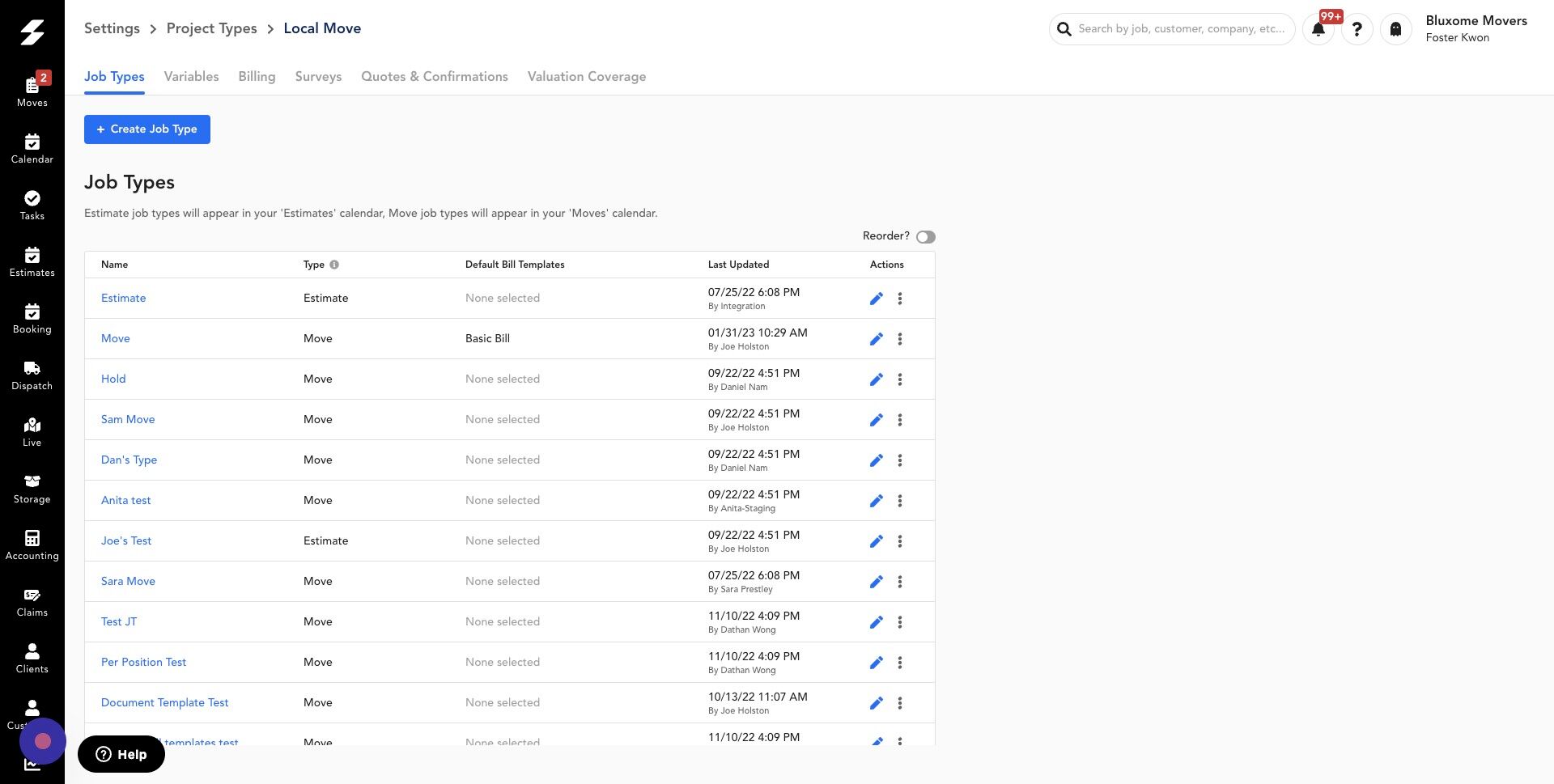 Screenshot of: Click "Billing"