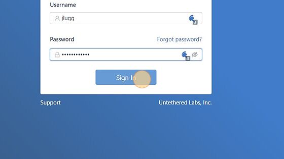 Screenshot of: Sign in to the GateKeeper Hub using your GateKeeper Hub admin.
