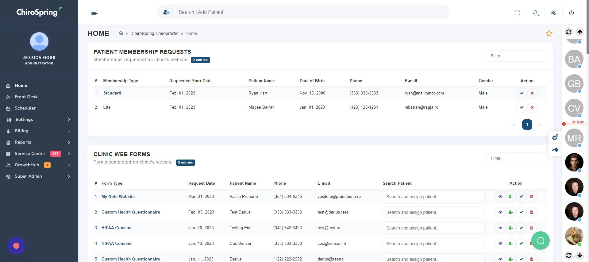 Screenshot of: Click "Settings"