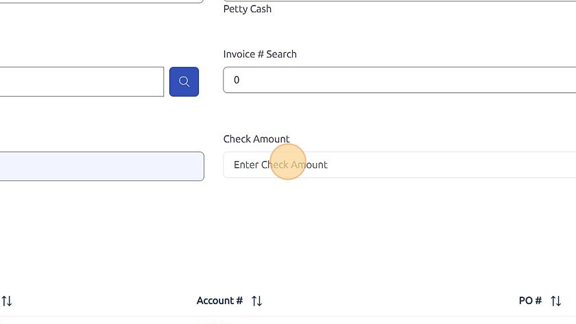 Screenshot of: Click the "Enter Check Amount" field.