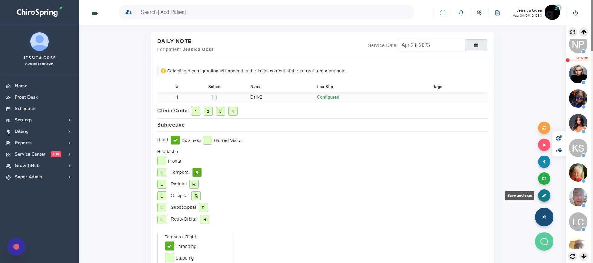 Screenshot of: Select 