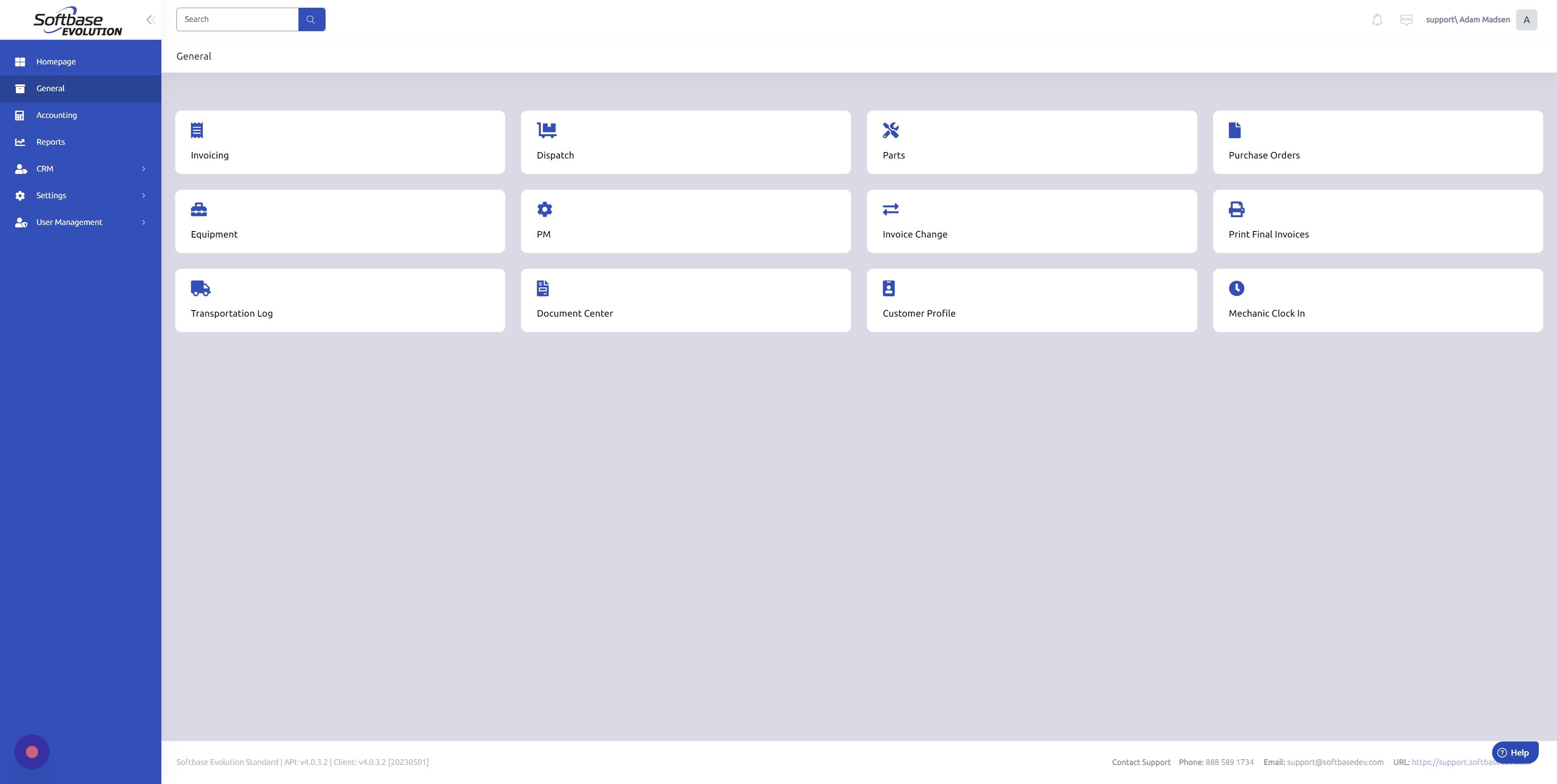 Screenshot of: Click "Invoicing"