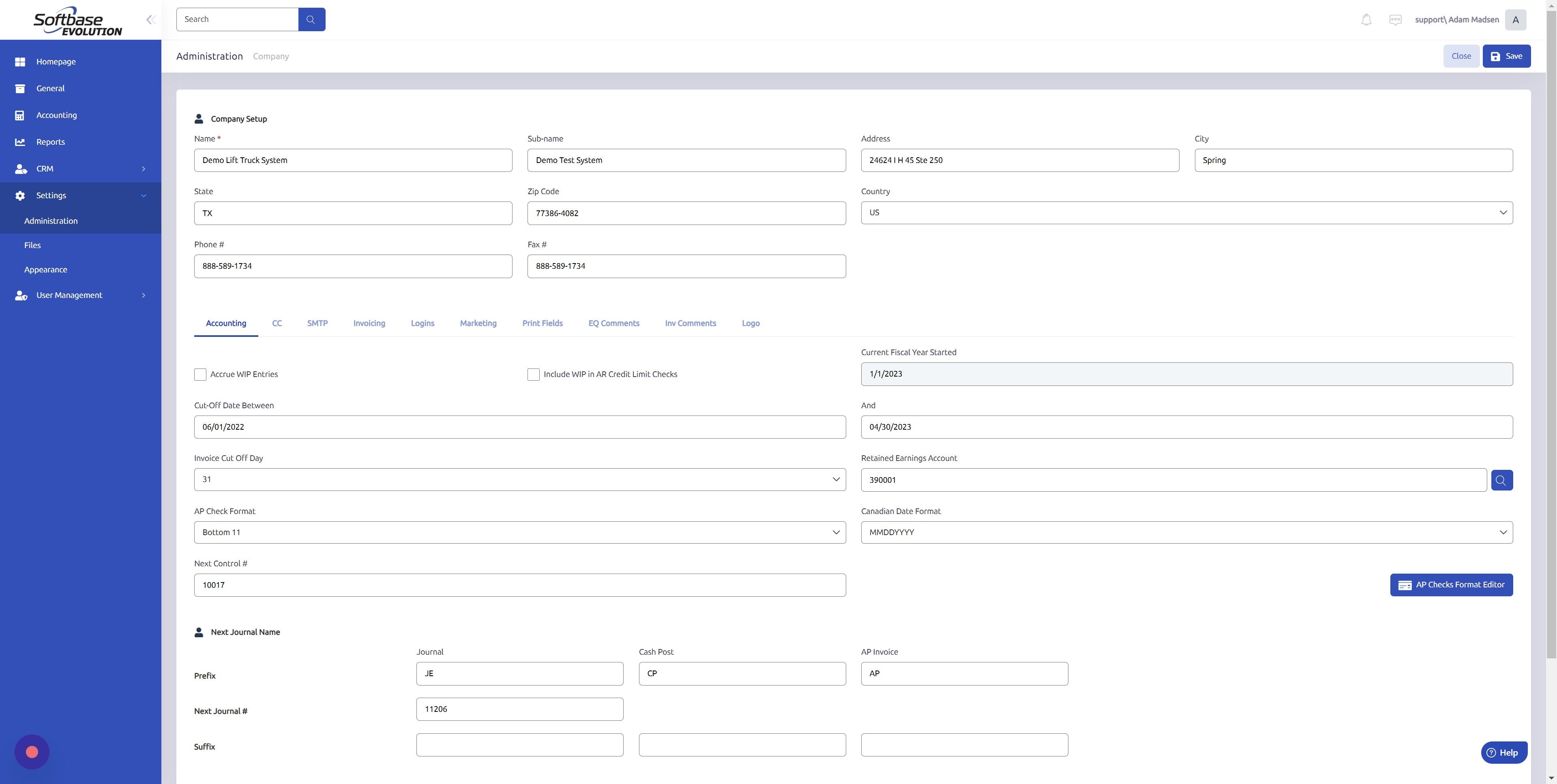 Screenshot of: Click "SMTP"