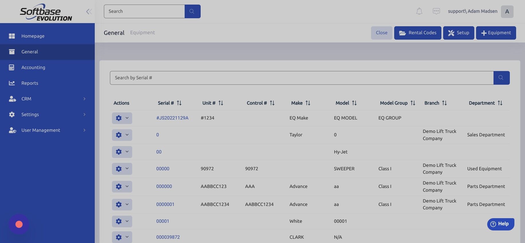 Screenshot of: Click "Setup"