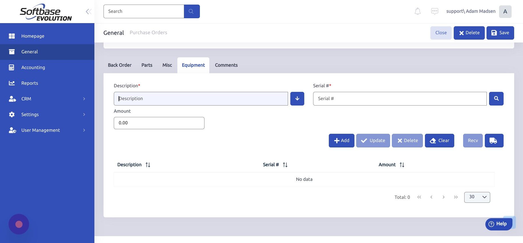 Screenshot of: Click the "Description" field.