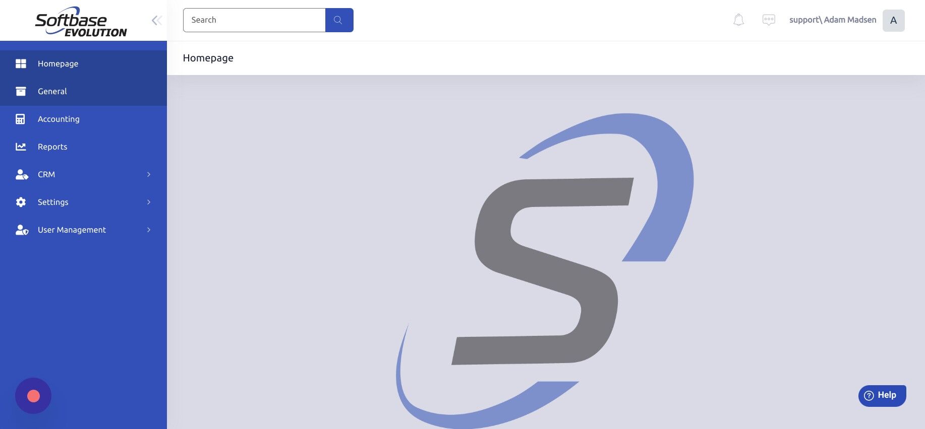 Screenshot of: Click "General"