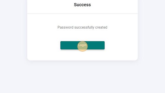 Screenshot of: You will be brought to a confirmation page where you will have the option to go to the SMP login screen.