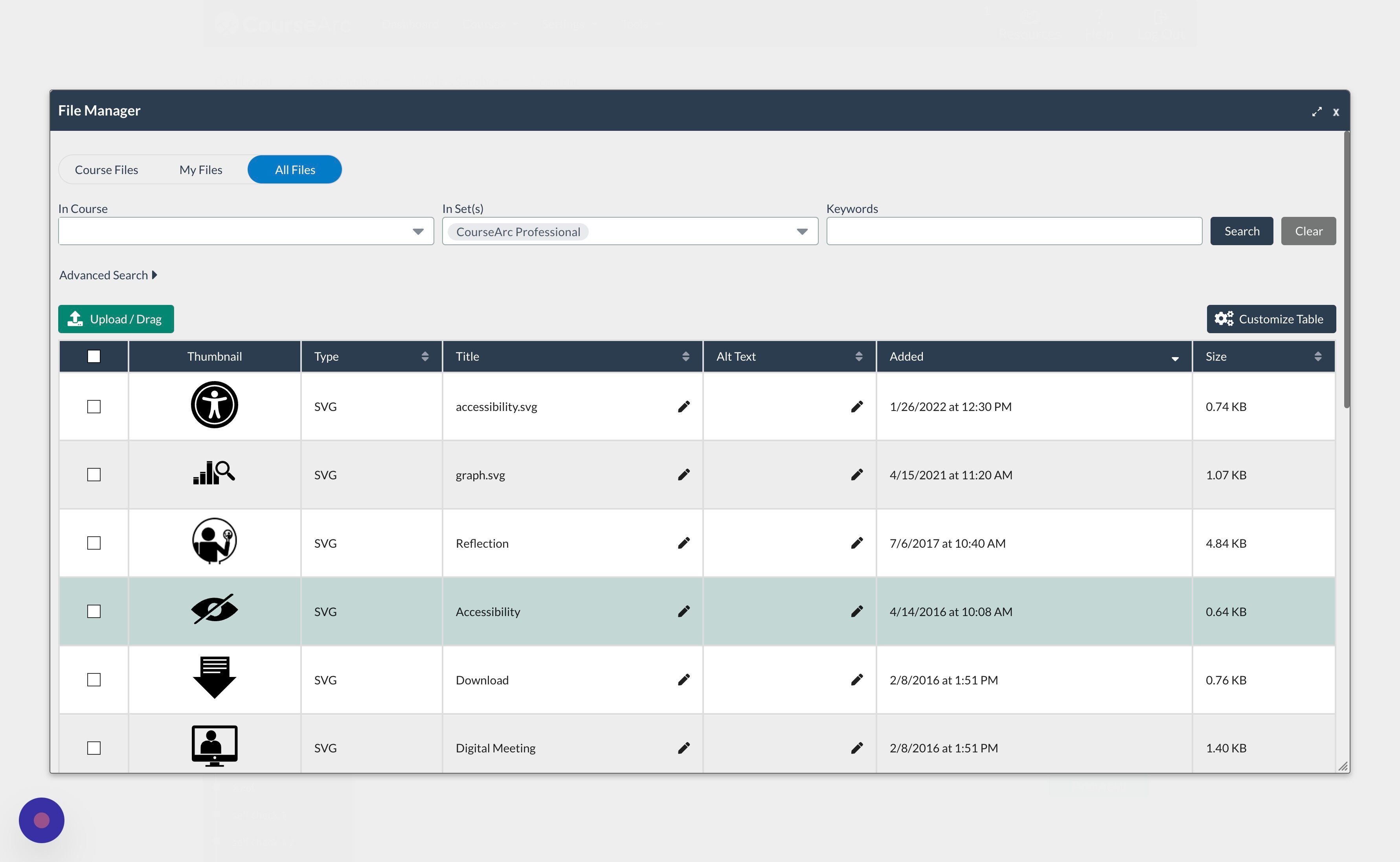 Screenshot of: Click here.